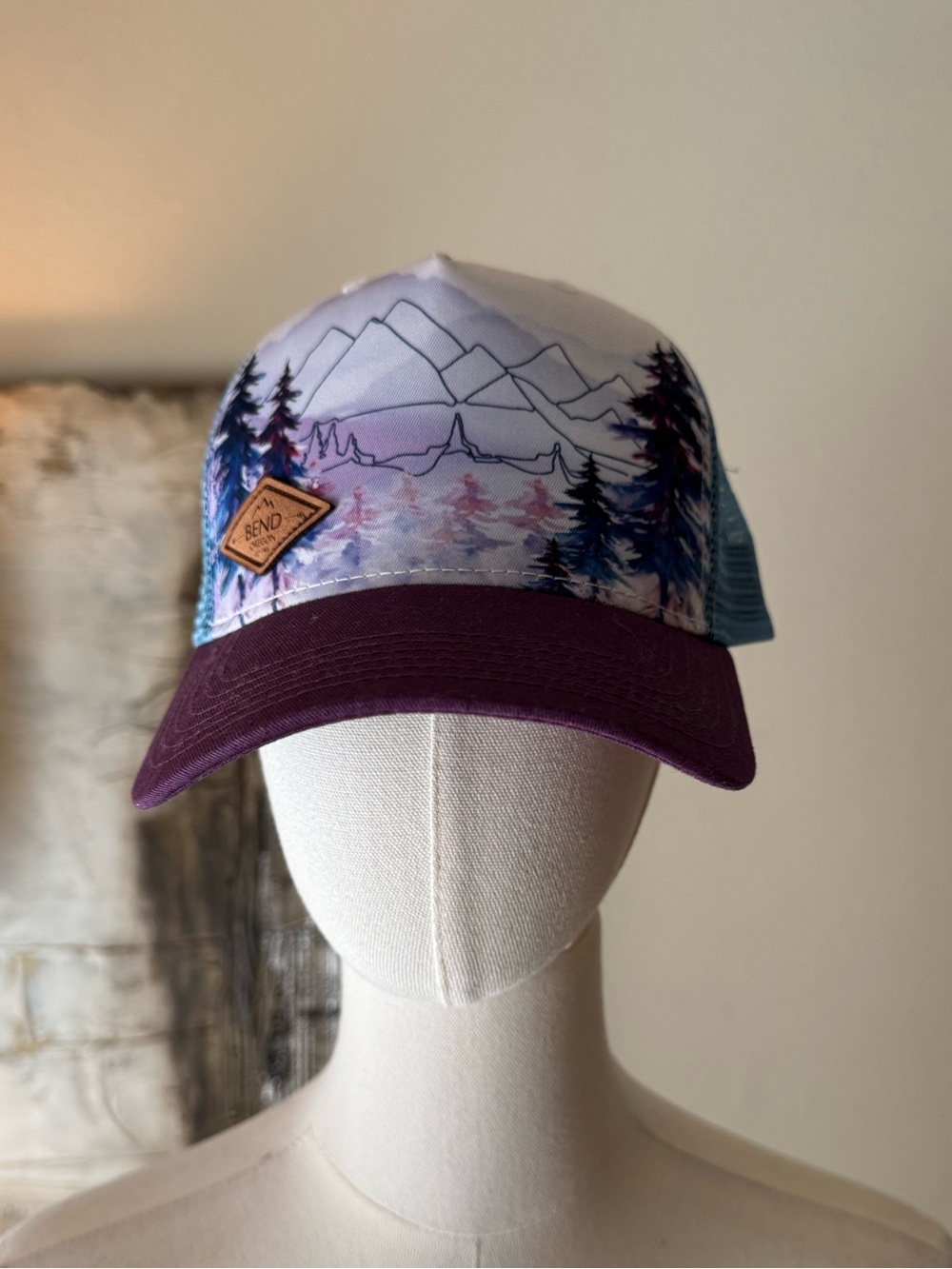 Bend, Oregon Mountain Trucker Hat